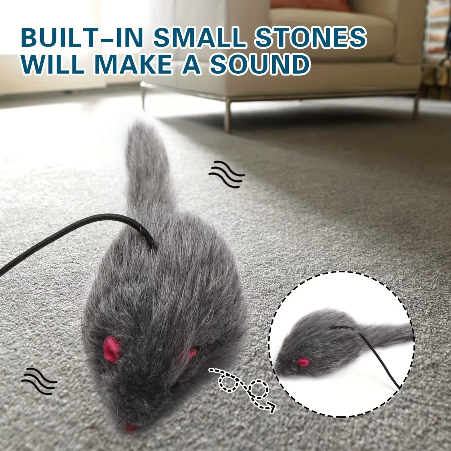 Hanging Cat Toy for Stress Relief - Indoor and Outdoor Use for Living Room and Kitten Play