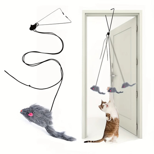 Hanging Cat Toy for Stress Relief - Indoor and Outdoor Use for Living Room and Kitten Play